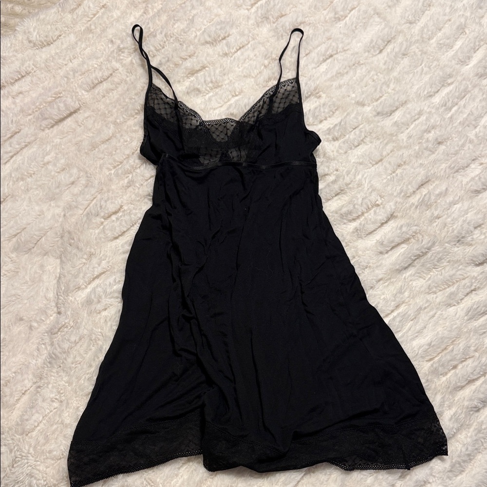 Victoria's Secret Black Lace Chemise